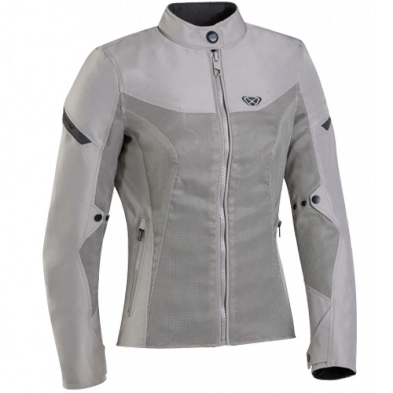 Sieviešu motocikla jaka IXON Fresh Lady grey-beige