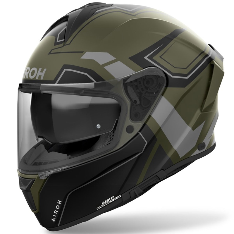 Integrēta motociklu ķivere Airoh SPARK 2 Dart matēts haki zaļš