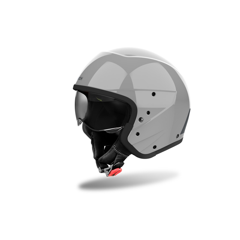 Modulārā motociklu ķivere Airoh J110 Krāsa Glossy Cement Grey