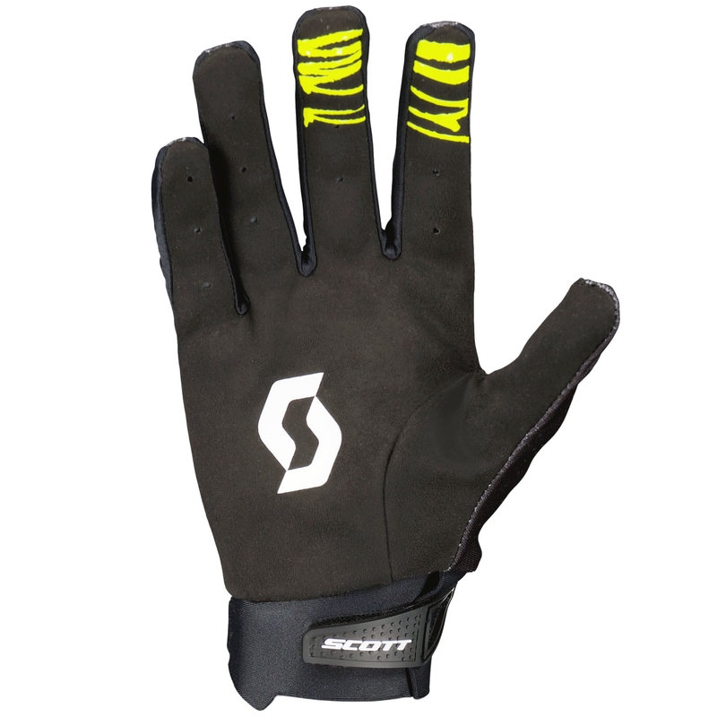 Motokrosa cimdi SCOTT EVO DIRT melni-fluo dzelteni