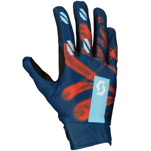 Motokrosa cimdi SCOTT EVO DIRT zili-sarkani