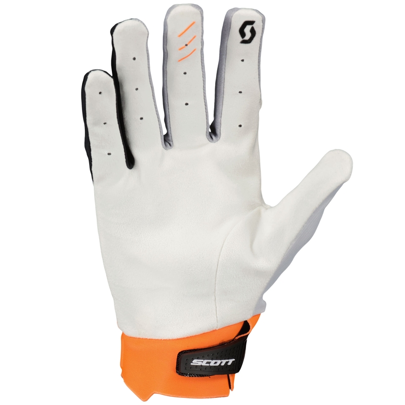 Motokrosa cimdi SCOTT EVO RACE balti-oranži
