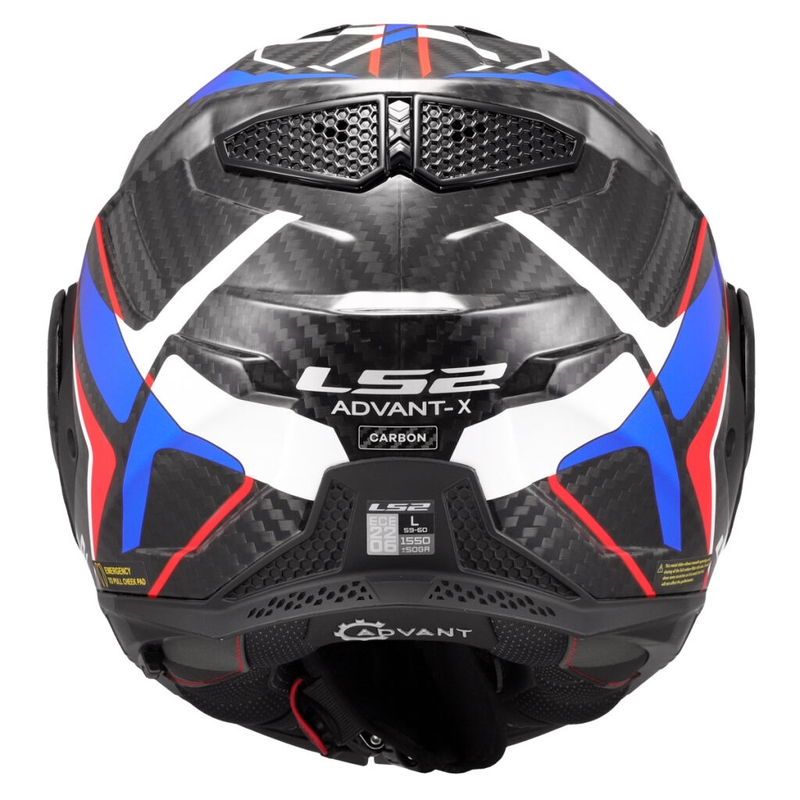 Flip-up motociklistu ķivere LS2 FF901 Advant X C Future II balts-zils