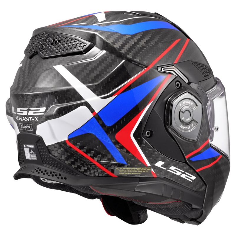 Flip-up motociklistu ķivere LS2 FF901 Advant X C Future II balts-zils