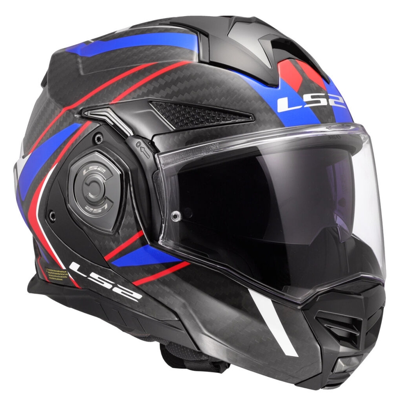 Flip-up motociklistu ķivere LS2 FF901 Advant X C Future II balts-zils