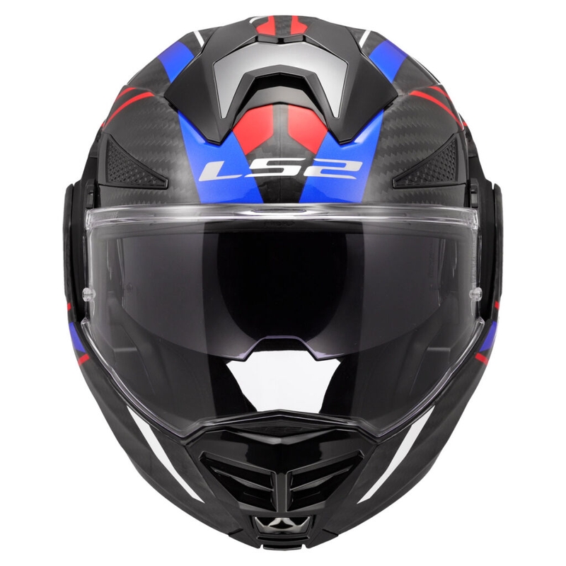 Flip-up motociklistu ķivere LS2 FF901 Advant X C Future II balts-zils