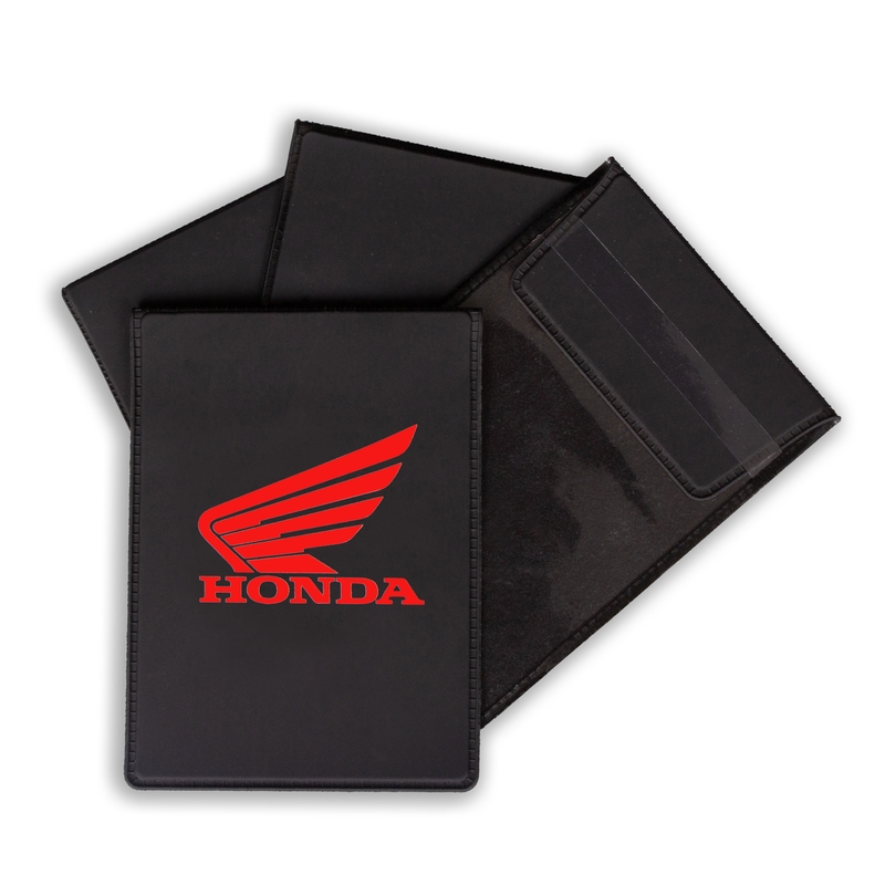 Honda tehniskās licences vāks sarkans