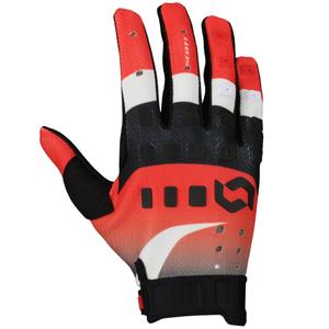 Motokrosa cimdi SCOTT Podium PRO sarkanīgi melni