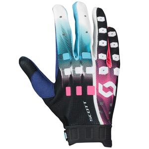 Motokrosa cimdi SCOTT Podium PRO blue-pink