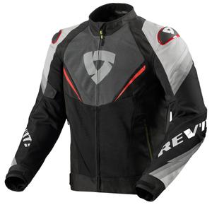 Revit Quantum 3 Air motocikla jaka pelēkā un sarkanā krāsā