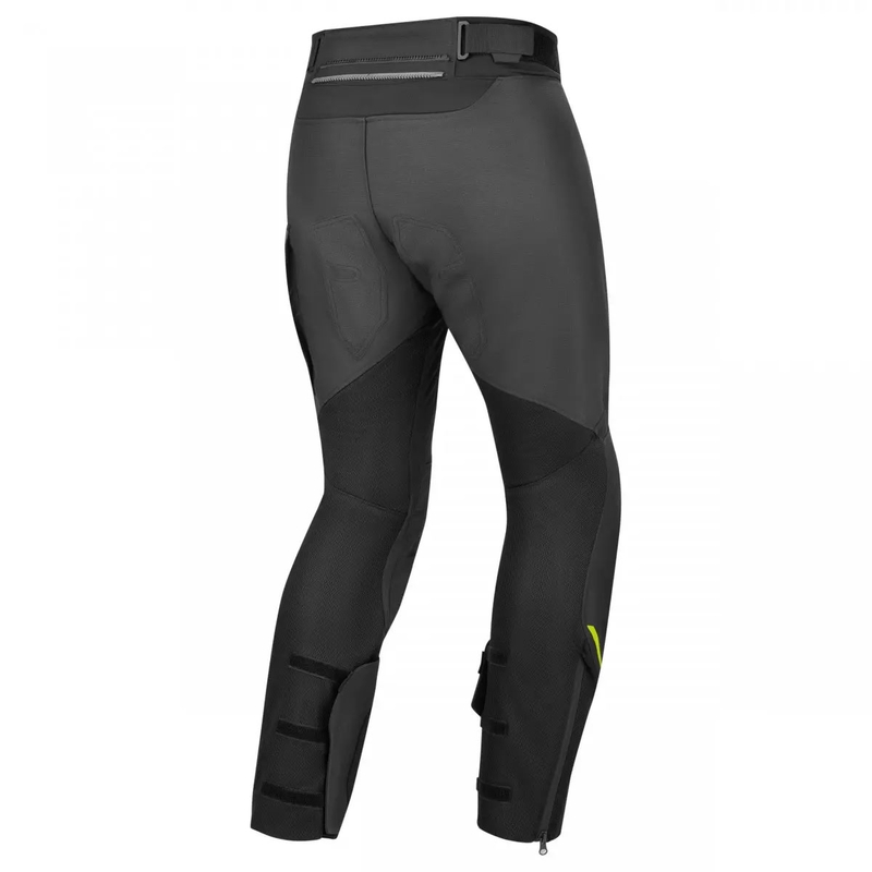 Shima Alpha melni pelēk-pelēk-fluo dzeltenas motocikla bikses