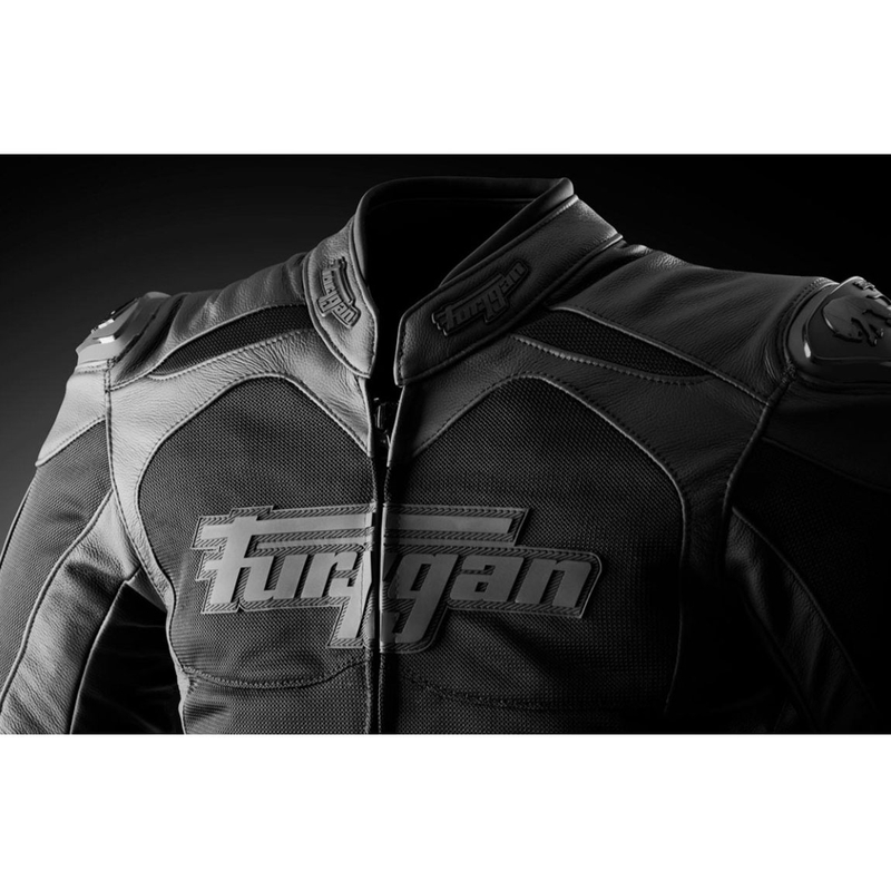 Furygan Speed Mesh 3 melna ādas motocikla jaka