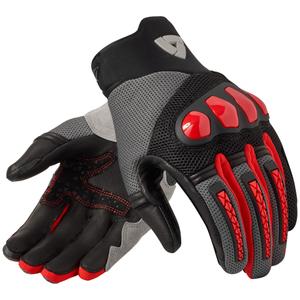 Revit Speedart Air motocikla cimdi pelēki un sarkani