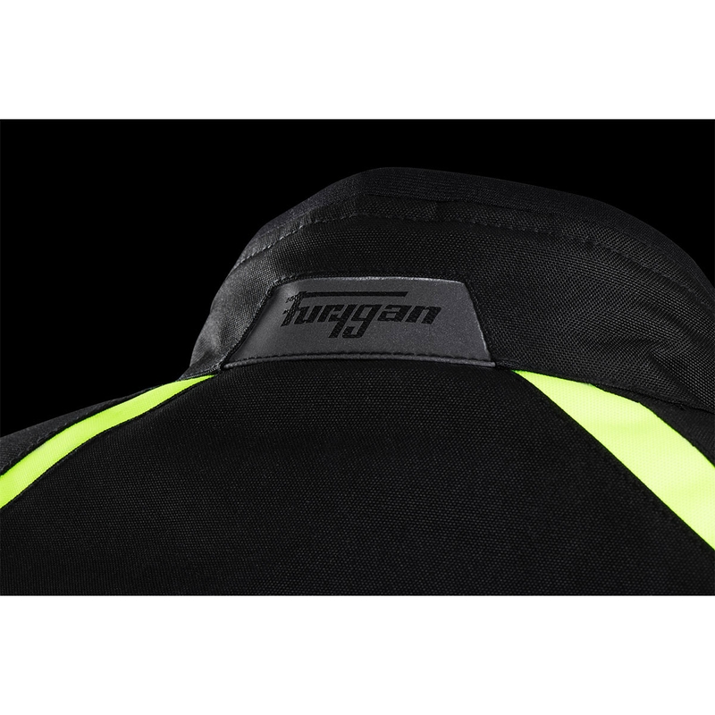 Furygan Yori melns-balts-fluo dzeltena motocikla jaka