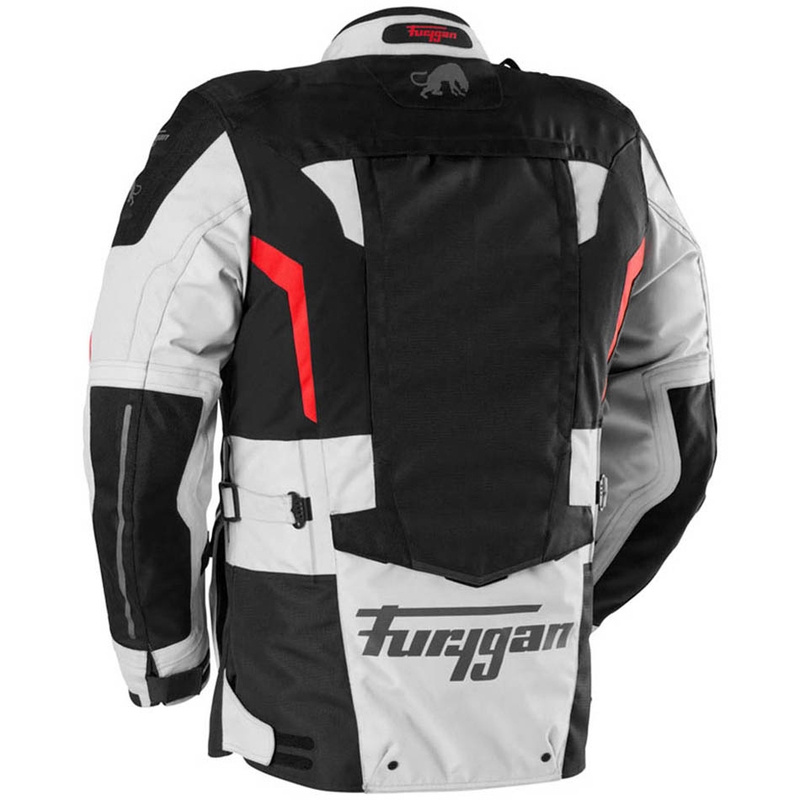 Furygan Montroc Kevlar® Primaloft® 3IN1+ motocikla jaka melna-bēša-sarkana