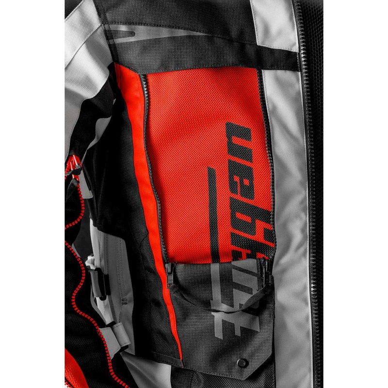 Furygan Montroc Kevlar® Primaloft® 3IN1+ motocikla jaka melna-bēša-sarkana