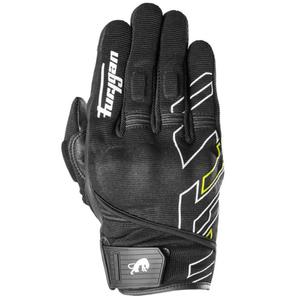 Motocikla cimdi Furygan Jet Neon D3O melns-balts-fluo dzeltens