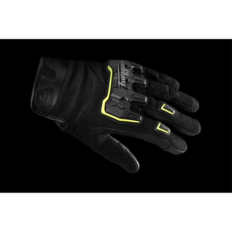 Furygan Shade Black-Fluo Yellow Motocikla cimdi