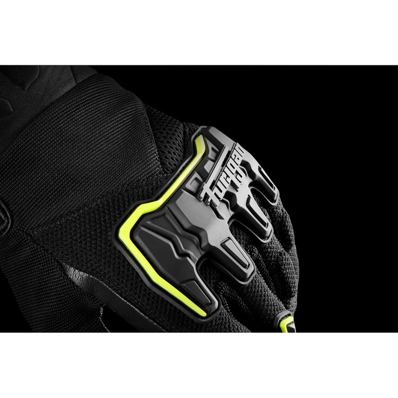 Furygan Shade Black-Fluo Yellow Motocikla cimdi