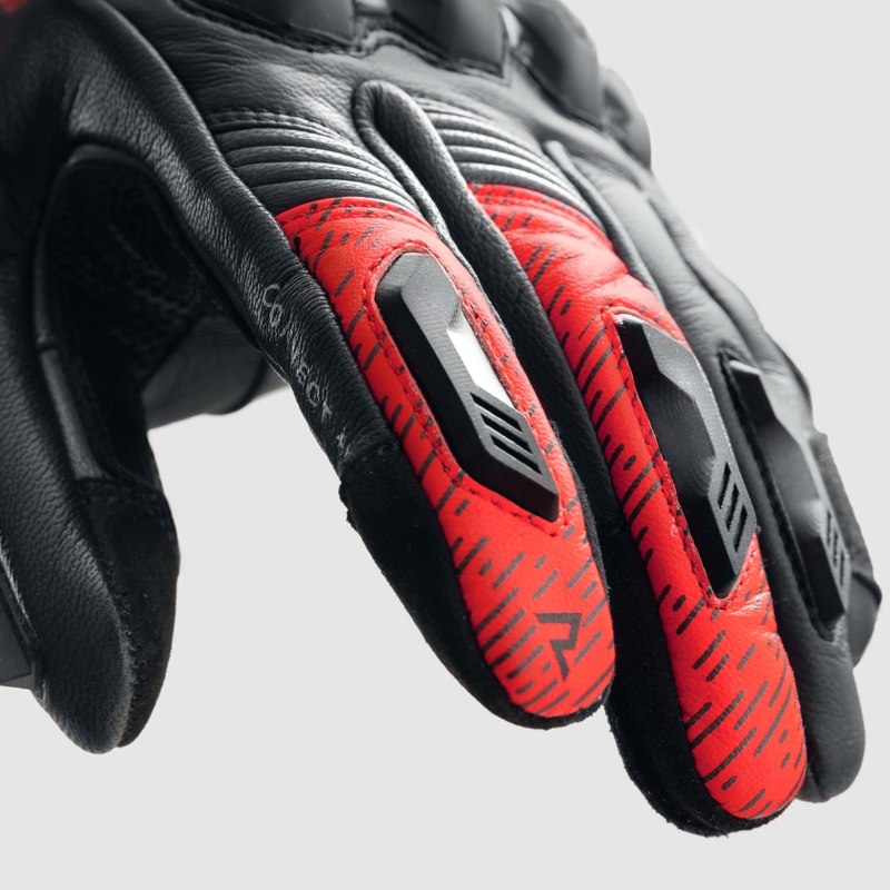 Motocikla cimdi Rebelhorn Viper black-grey-fluo red