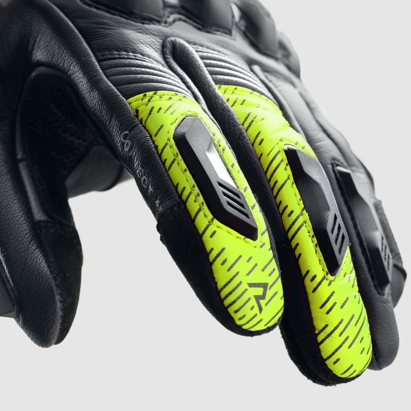 Motocikla cimdi Rebelhorn Viper black-grey-fluo yellow