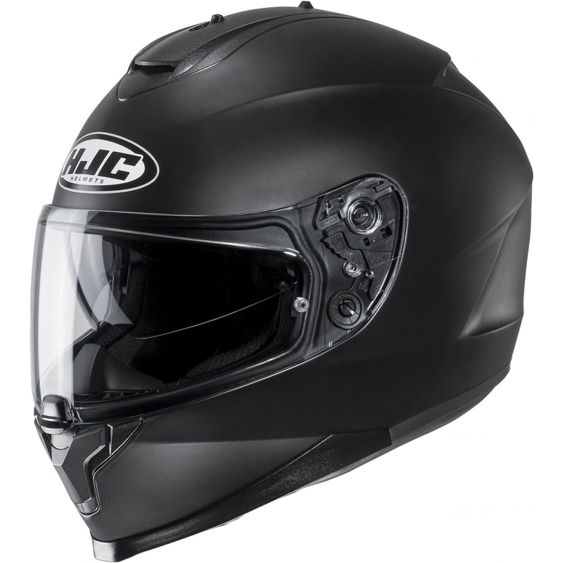 HJC C70N Solid Semi Flat Black Integrālā motociklu ķivere
