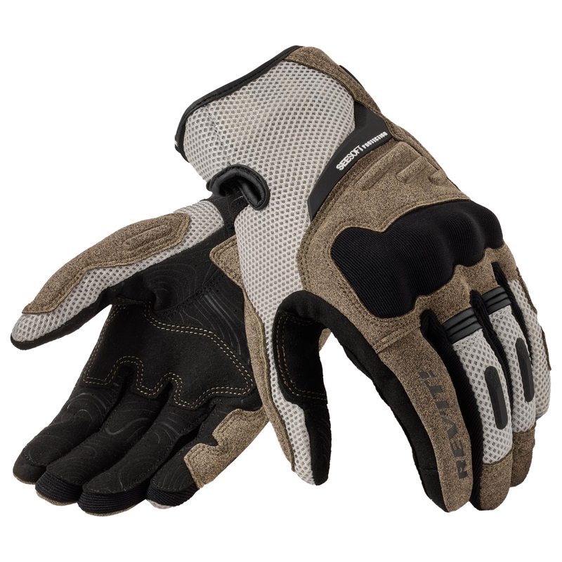 Sieviešu Revit Cavern Motocikla cimdi Sand Black