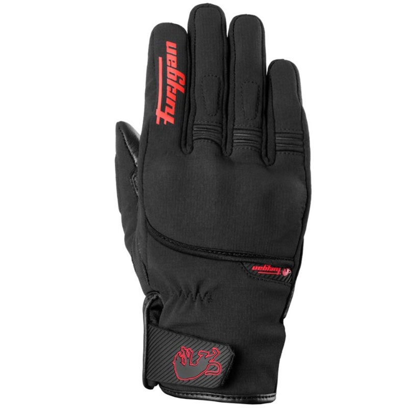 Furygan Jet All Season D3O® Evo melni un sarkani motocikla cimdi