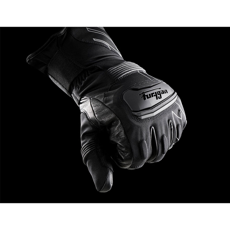 Furygan Starker D3O® PrimaLoft® 37.5® melni un balti motocikla cimdi