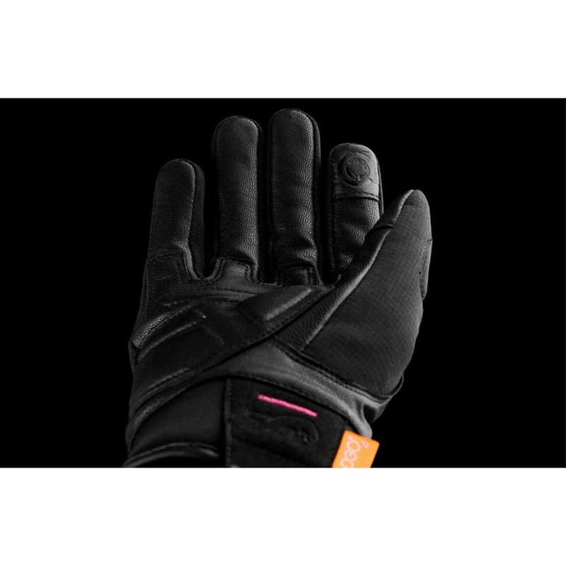 Sieviešu Furygan Jet Lady All Season D3O® Evo melni un rozā motocikla cimdi
