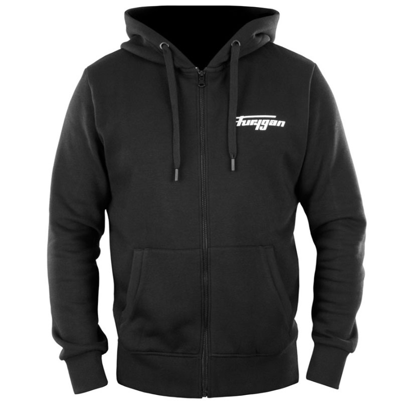 Džemperis Furygan Corpo Zip melns un balts