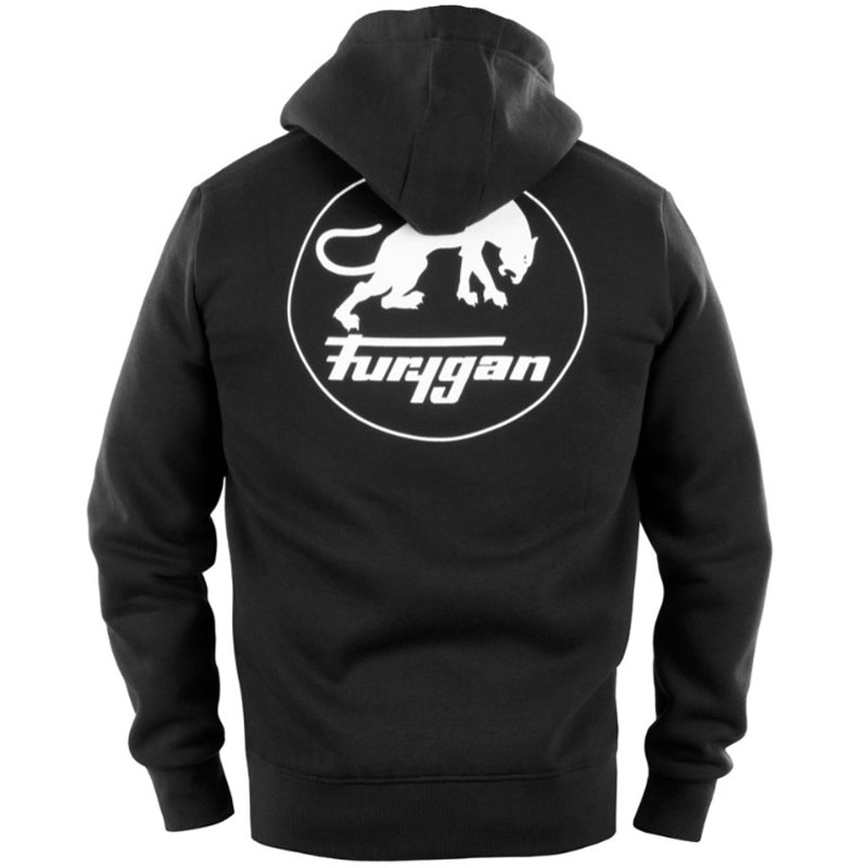 Džemperis Furygan Corpo Zip melns un balts