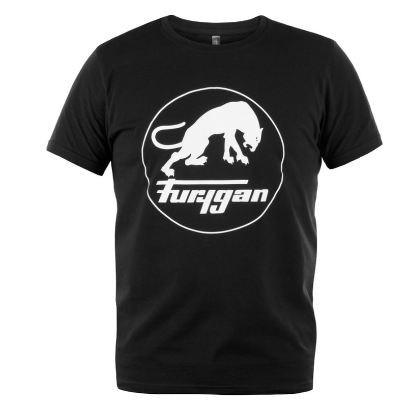 T-krekls Furygan Corpo TS Logo melns un balts