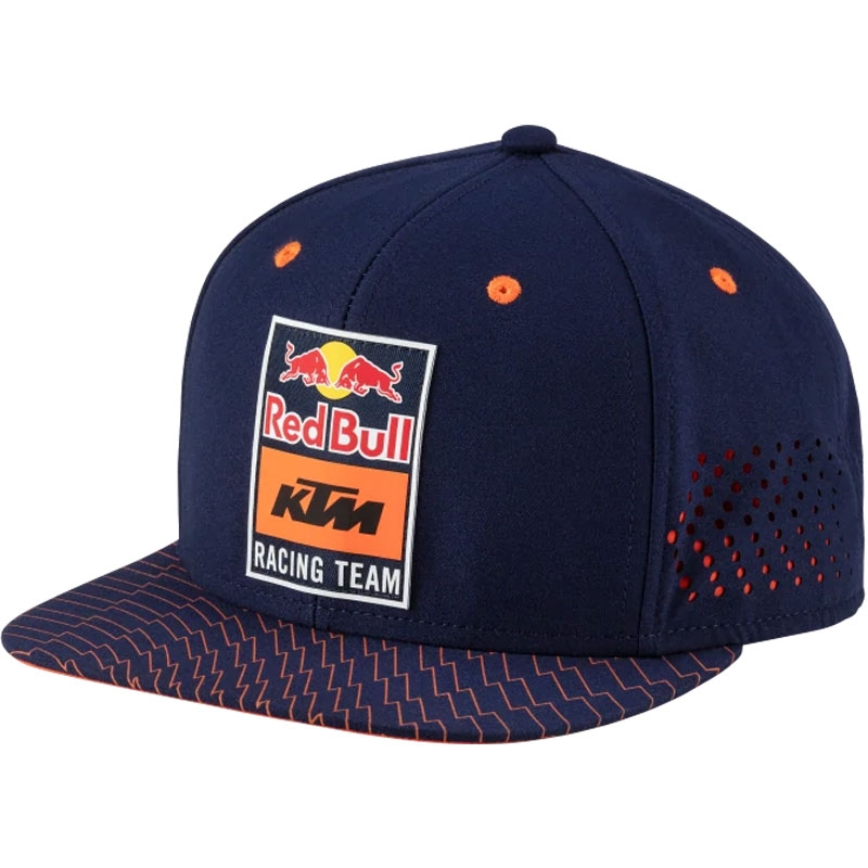 KTM Red Bull Racing Grid Plakanā cepure zili oranžā krāsā