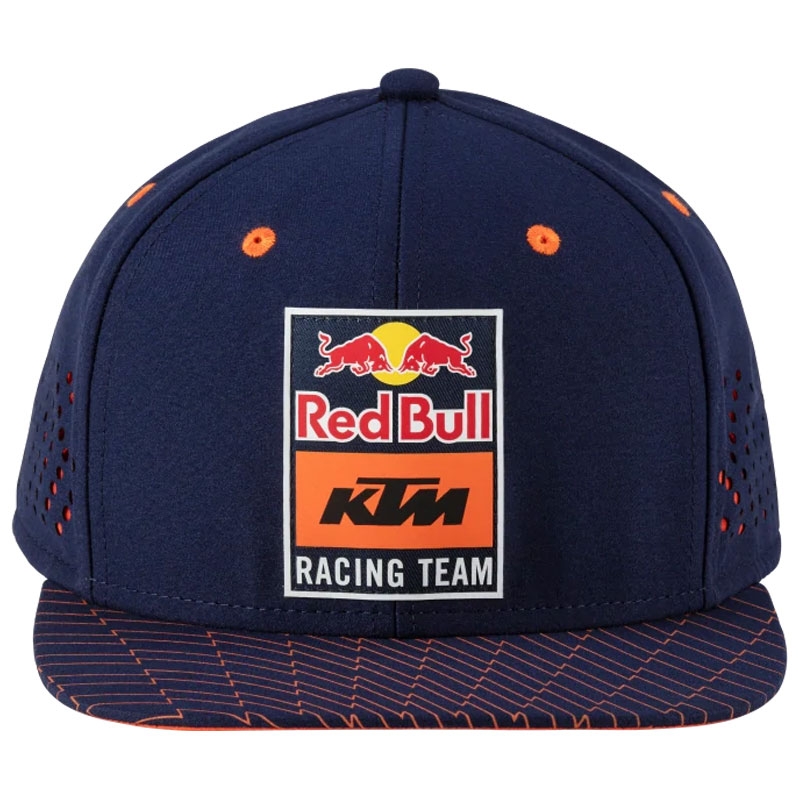 KTM Red Bull Racing Grid Plakanā cepure zili oranžā krāsā