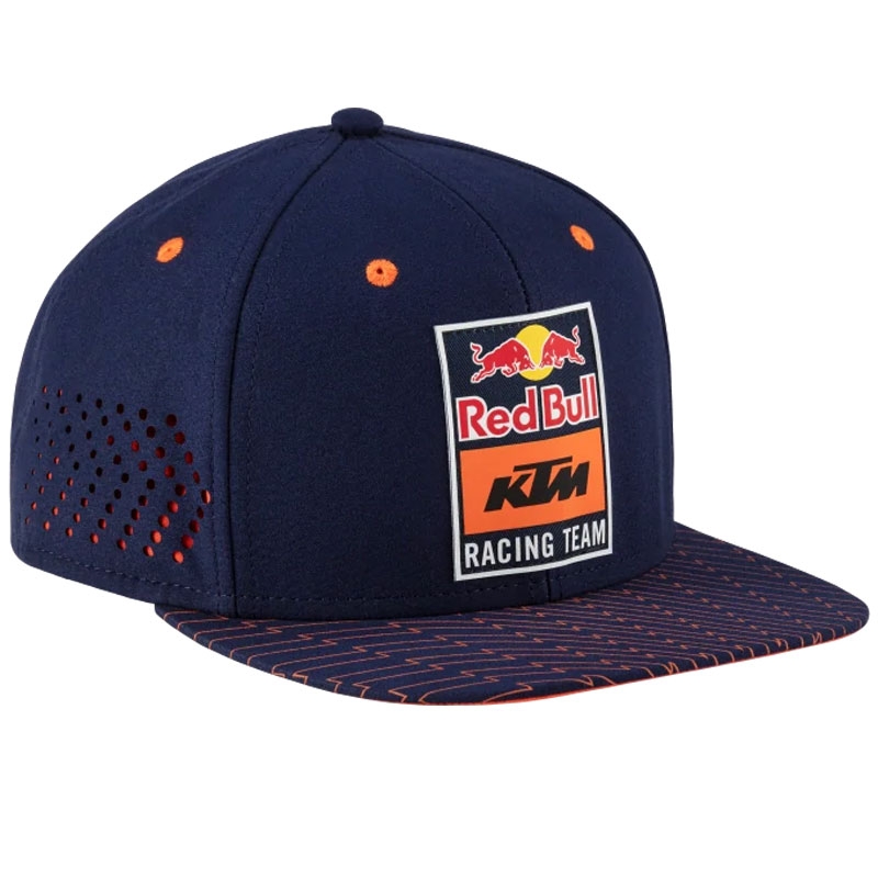 KTM Red Bull Racing Grid Plakanā cepure zili oranžā krāsā