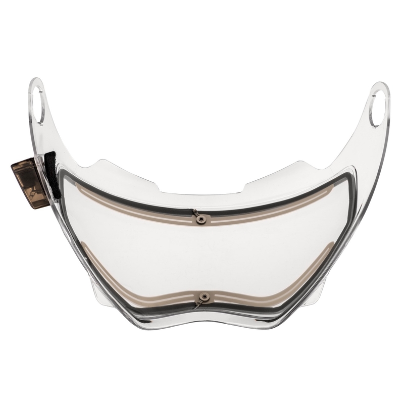 Elektriski apsildāma ķivere pleksi Cassida Tour caurspīdīga