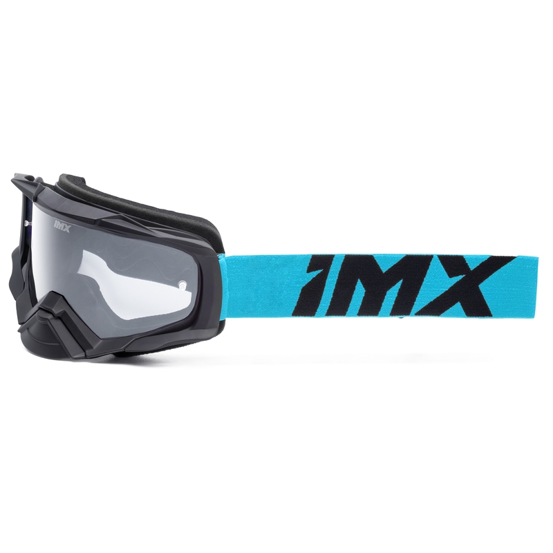 Motokrosa brilles iMX Dust melnas un zilas ar caurspīdīgu pleksi