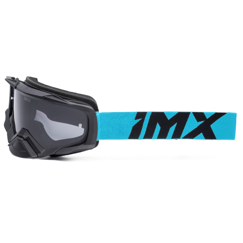 Motokrosa brilles iMX Dust melnas un zilas ar caurspīdīgu pleksi