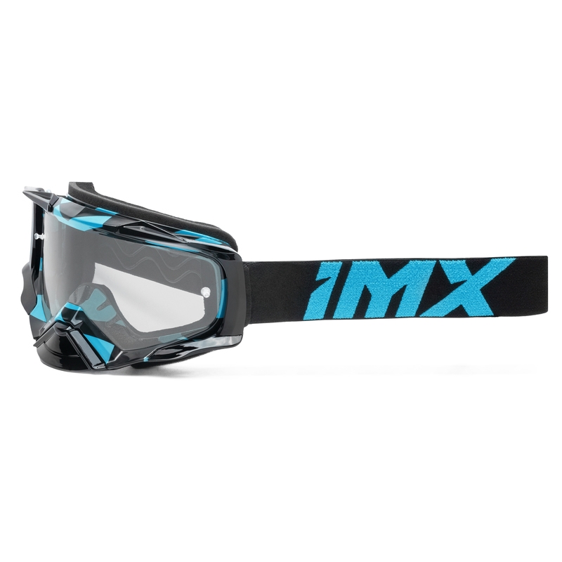 Motokrosa brilles iMX Dust Graphic melnas un zilas ar caurspīdīgu pleksi