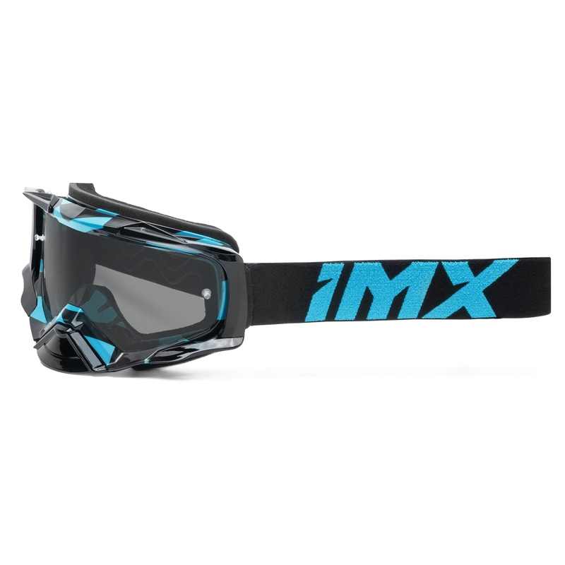 Motokrosa brilles iMX Dust Graphic melnas un zilas ar caurspīdīgu pleksi