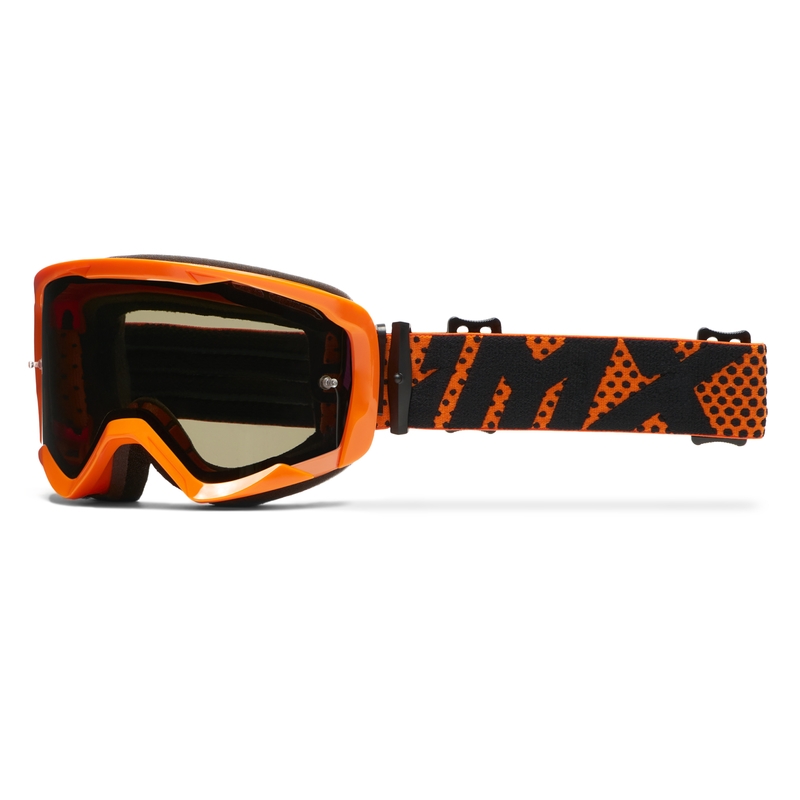 Motokrosa brilles iMX Endurance Flip oranžas ar caurspīdīgu pleksi