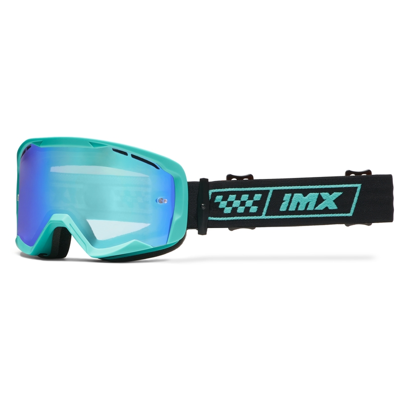 Motokrosa brilles iMX Endurance Race tirkīza melnas ar iridija pleksi