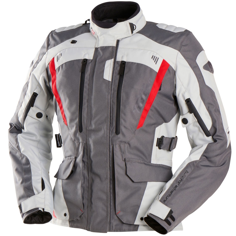 Sieviešu motocikla jaka Furygan Apalaches Lady Evo Grey-beige-red