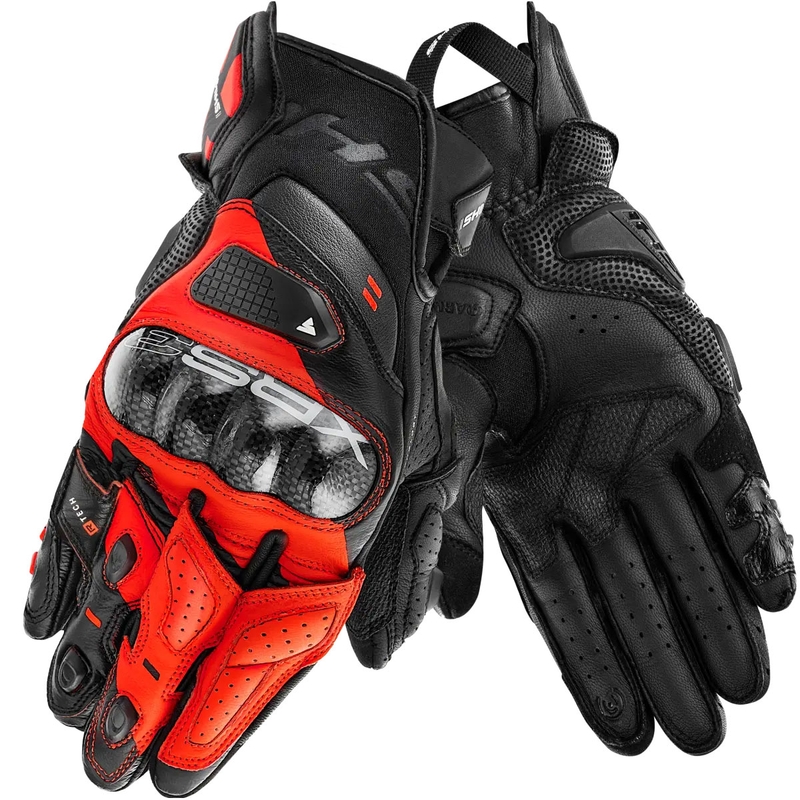 Motocikla cimdi Shima XRS-3 red