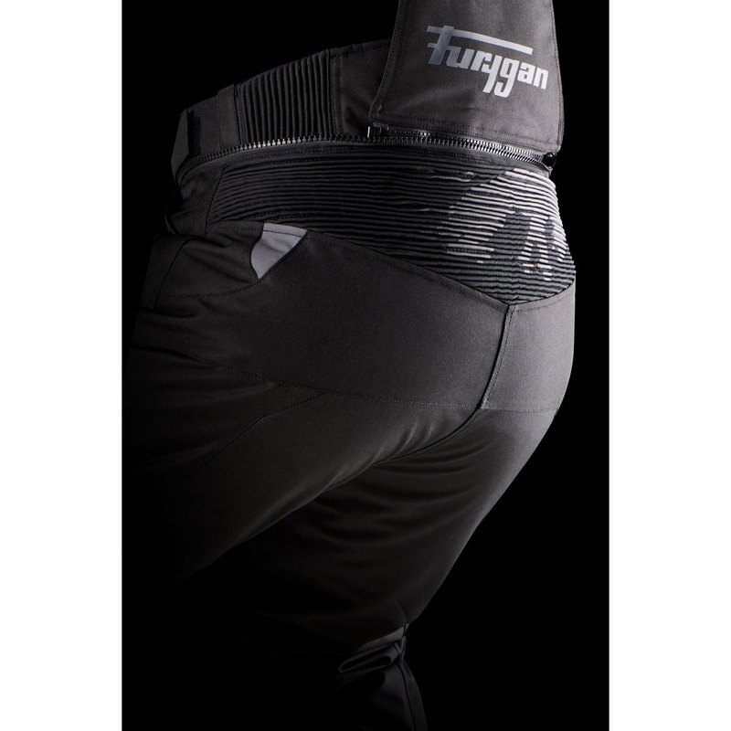 Sieviešu Furygan Killington Lady melnas un pelēkas motocikla bikses