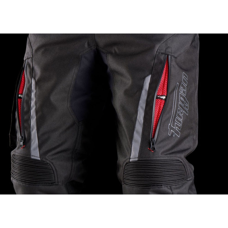 Sieviešu Furygan Killington Lady melnas un pelēkas motocikla bikses