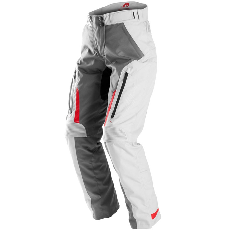 Furygan Killington Lady Grey Beige Red Motocikla bikses