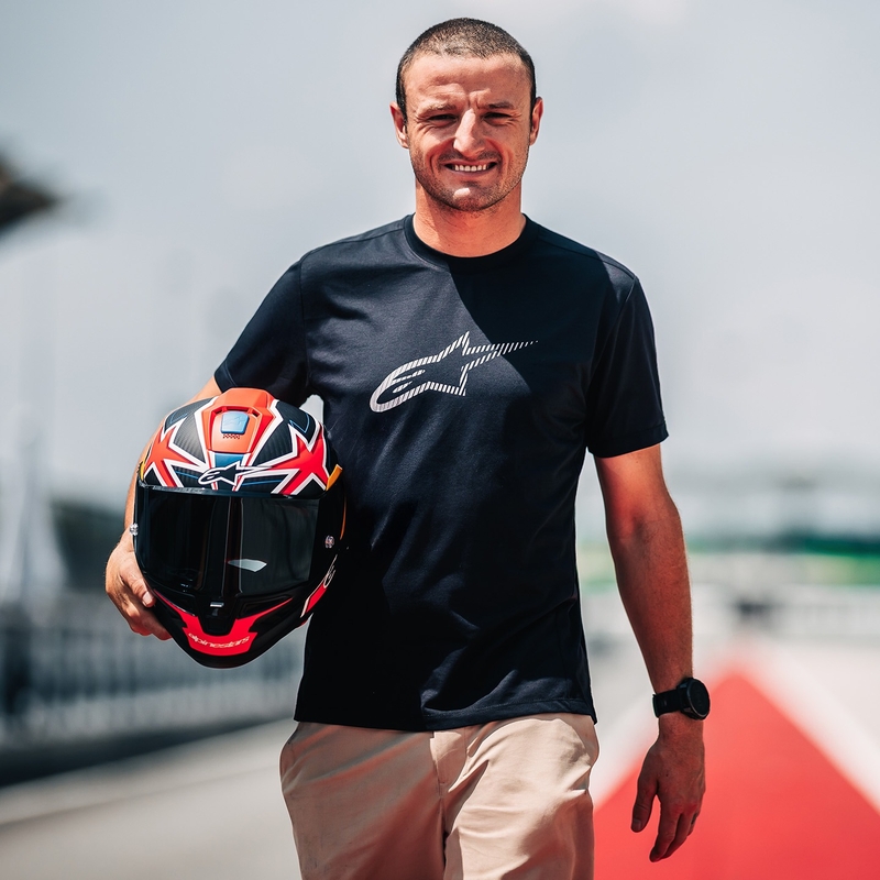 Alpinestars Supertech R10 Limited Edition Jack Miller matēta oglekļa sarkan-zilā-dzeltenā-baltā integrālā motocikla ķivere