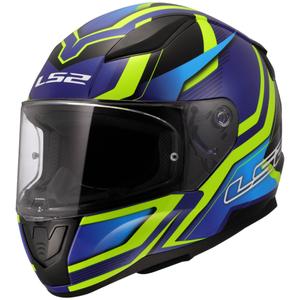 Integrālā moto ķivere LS2 FF353 Rapid II Flitz fluo dzelteni-zilā krāsā